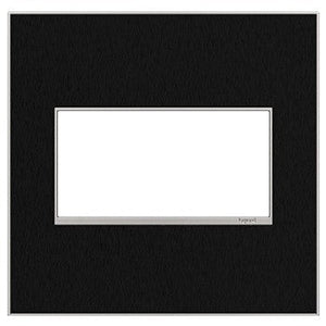 adorne® AWM2GBLS4 Black Stainless Two-Gang Screwless Wall Plate