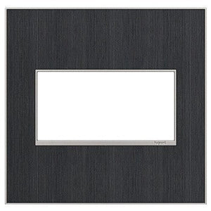 adorne® AWM2GRG4 Rustic Grey Two-Gang Screwless Wall Plate