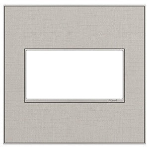 adorne® AWM2GTL4 True Linen Two-Gang Screwless Wall Plate