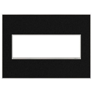 adorne® AWM3GBLS4 Black Stainless Three-Gang Screwless Wall Plate