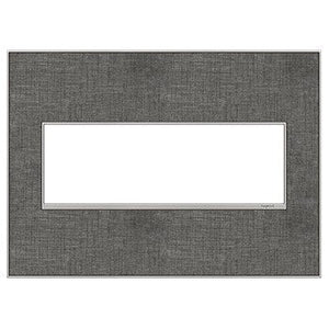 adorne® AWM3GSL4 Slate Linen Three-Gang Screwless Wall Plate