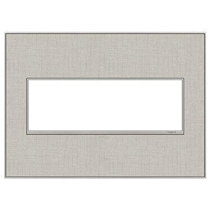 adorne® AWM3GTL4 True Linen Three-Gang Screwless Wall Plate