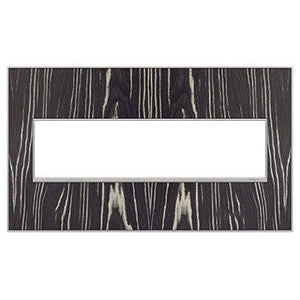adorne® AWM4GMA4 Macassar Four-Gang Screwless Wall Plate