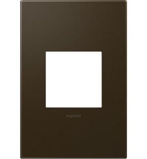 adorne® AWP1G2BR6 Bronze One-Gang Screwless Wall Plate with Microban®