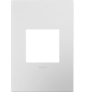 adorne® AWP1G2PW4 Matte White One-Gang Screwless Wall Plate with Microban®