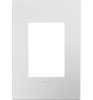 adorne® AWP1G3PW4 Matte White One-Gang-Plus Screwless Wall Plate with Microban®
