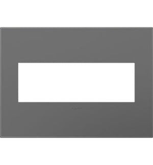 adorne® AWP3GMG4 Magnesium Three-Gang Screwless Wall Plate with Microban®
