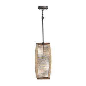 Jake 8.5'' One Light Pendant, Grey Wash and Iron - Main Product Image.jpg