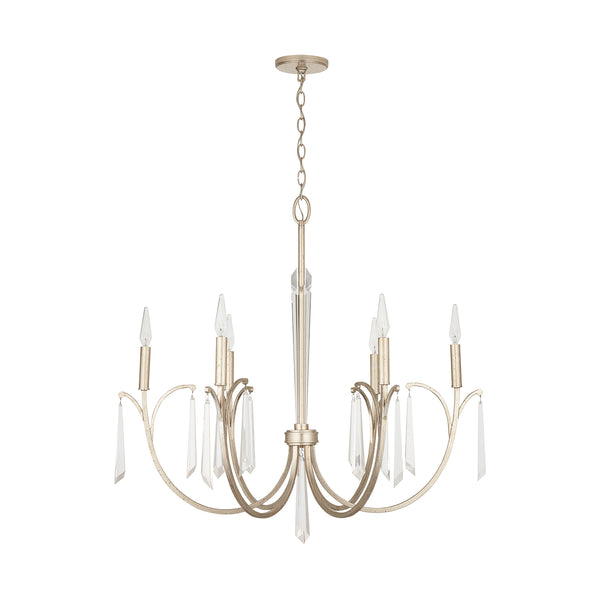 Willa 33.5'' Six Light Chandelier, Gold - Main Product Image.jpg