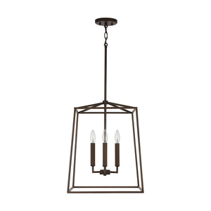 Morgan 16" Four Light Foyer, Oil Rubbed Bronze