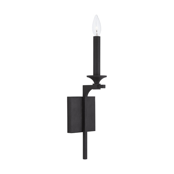 Odell 5" One Light Wall Sconce, Black Iron