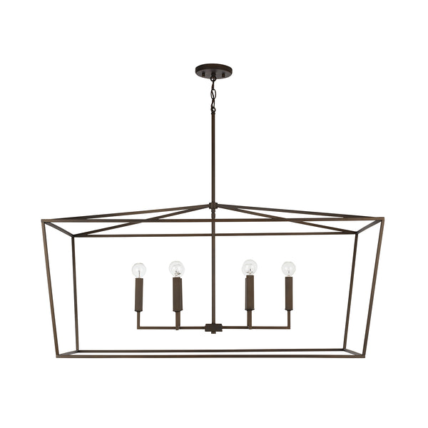 Morgan 42" Six Light Island Pendant, Oil Rubbed Bronze