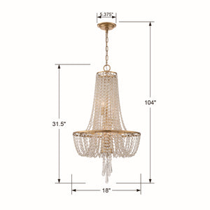 Arcina 18'' Four Light Chandelier, Antique Gold Alt 4.jpg