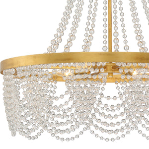 Fioluxe 27'' Four Light Chandelier, Antique Gold Clear - Alternate Product Image 2.jpg
