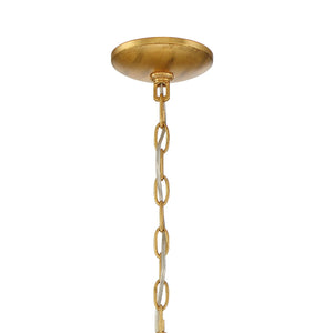 Fioluxe 27'' Four Light Chandelier, Antique Gold Clear - Alternate Product Image 3.jpg