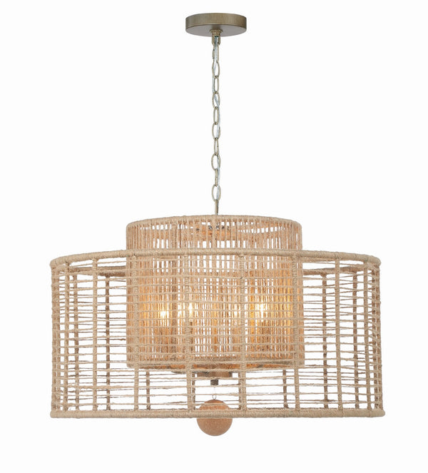 Jayda 25'' Four Light Chandelier, Burnished Silver - Main Product Image.jpg