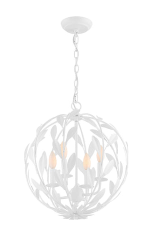 Laurel 16'' Four Light Mini Chandelier, Matte White - Alternate Product Image 3.jpg