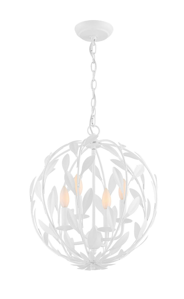 Laurel 16'' Four Light Mini Chandelier, Matte White - Alternate Product Image 3.jpg