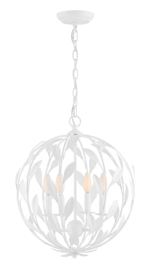 Laurel 16'' Four Light Mini Chandelier, Matte White - Main Product Image.jpg
