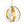 Lana 12'' One Light Mini Chandelier, Matte White / Antique Gold - Main Product Image.jpg
