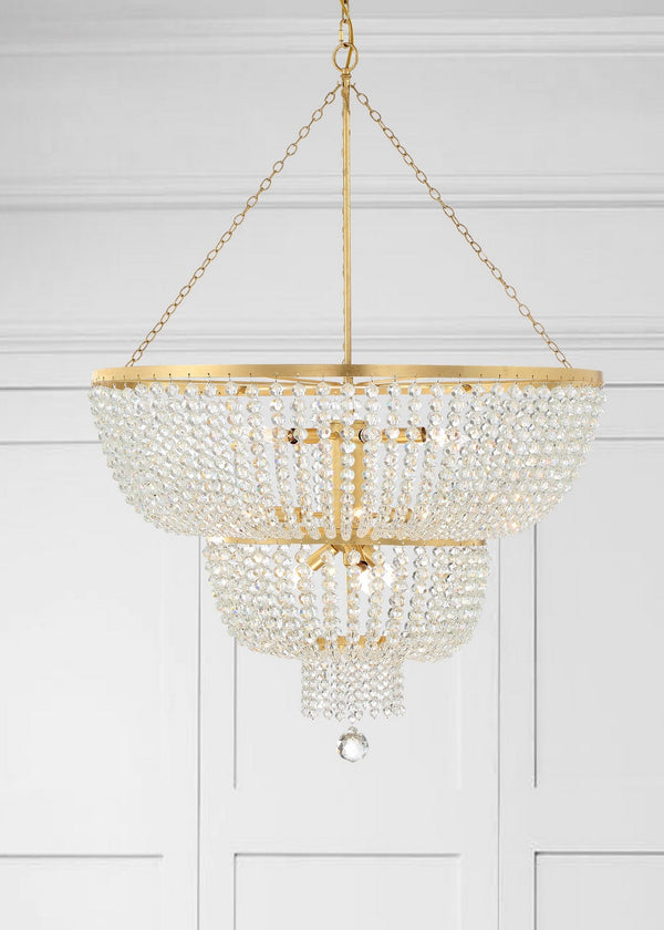 Kylie 32'' 12 Light Chandelier, Antique Gold Alt 5.jpg