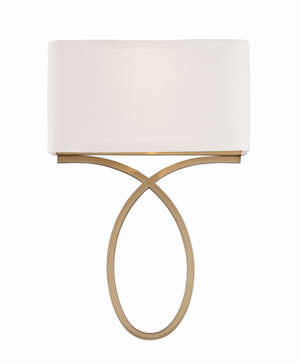 Alyssa 10" Two Light Wall Sconce, Vibrant Gold