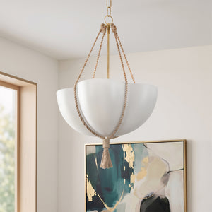Seraine 20" One Light Pendant, Vintage Gold Leaf