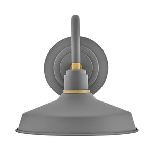 Vortex 9" One Light Small Gooseneck Barn Light, Dark Matte Grey