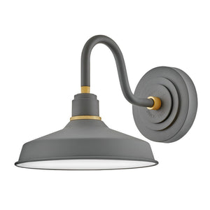 Vortex 9" One Light Small Gooseneck Barn Light, Dark Matte Grey