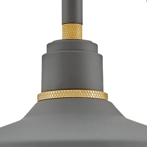 Vortex 9" One Light Small Gooseneck Barn Light, Dark Matte Grey