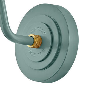 Vortex 9" One Light Small Gooseneck Barn Light, Sage Green