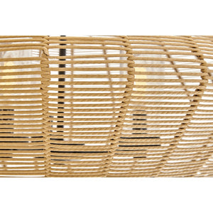 Luca 28" Five Lights Medium Single Tier Chandelier, Black / Camel Shade