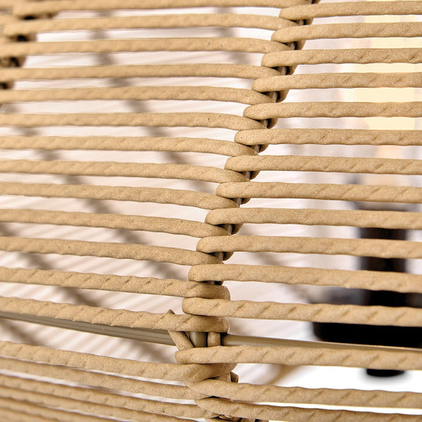 Luca 42" Six Lights Large Single Tier Chandelier, Black / Camel Shade