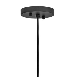 Quasar 30" One Light Large Hanging Pendant, Black