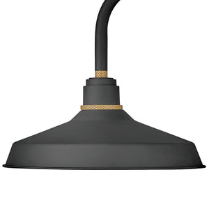Vortex 16" One Light Medium Gooseneck Barn Light, Textured Black