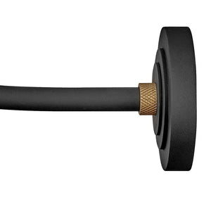 Vortex 17" One Light Medium Gooseneck Barn Light, Textured Black