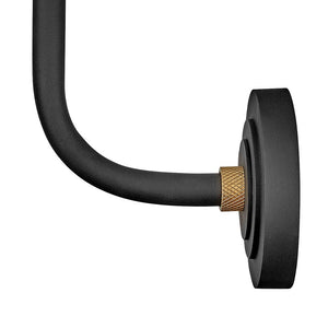 Vortex 16" One Light Large Tall Gooseneck Barn Light, Textured Black