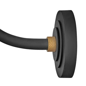 Wrought 12" One Light Medium Gooseneck Barn Light, Textured Black