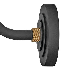 Wrought 12" One Light Medium Tall Gooseneck Barn Light, Textured Black