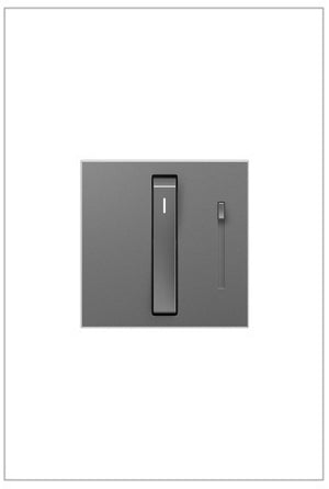 adorne® ADWR703TUM4 Whisper® Tru-Universal Dimmer, Magnesium, with Microban®
