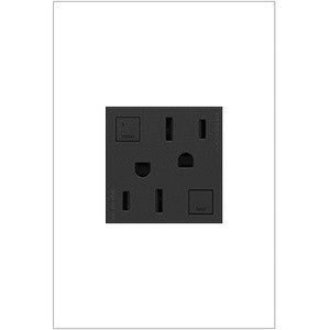 adorne® AGFTR2152G4 Tamper-Resistant 15A Duplex Self-Test GFCI Receptacles, Graphite