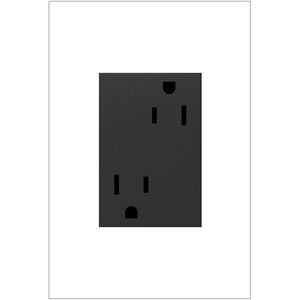 adorne® ARTR153G4 15A Dual Tamper-Resistant Plus-Size Outlet, Graphite