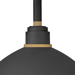 Wrought 16" One Light Medium Straight Arm Barn Light, Textured Black