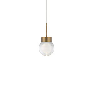 FM Modern 5.13'' LED Mini Pendant, Aged Brass - Main Product Image.jpg