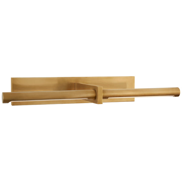 Axis 18" LED Picture Light, Antique-Burnished Brass