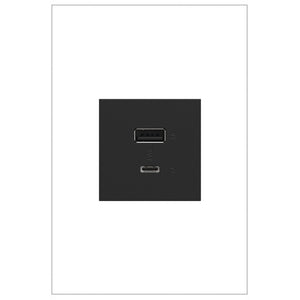 adorne® ARUSB2AC6G4 Ultra-Fast USB Type-A/C Outlet Module, Graphite