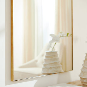 Reflexa 30" Rectangular Mirror, Gold