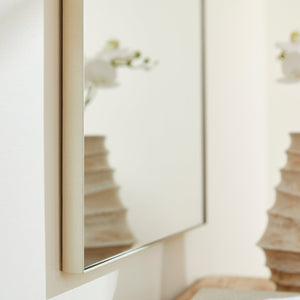 Reflexa 30" Rectangular Mirror, Silver