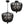 Kylie 16.5'' Four Light Semi Flush Mount, Matte Black - Main Product Image.jpg