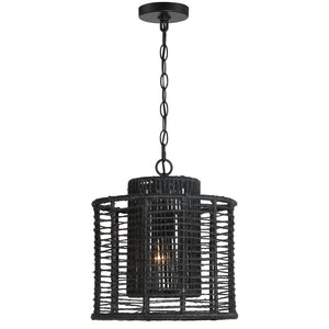 Jayda 12.5'' One Light Pendant, Matte Black - Main Product Image.jpg